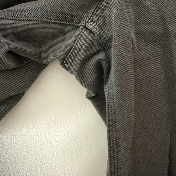 TNA Aritzia High Waisted Carpenter Greenwich Pant in Grey Size 4 Cotton Jean - Picture 7 of 16